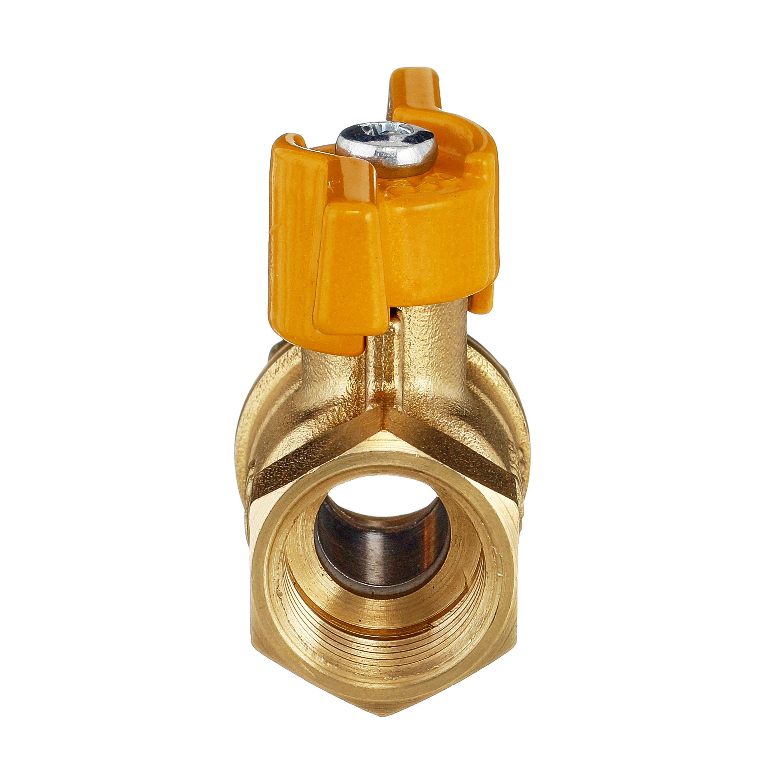 Кран шаровый латунныйБАЗ  11б27п газ ВР/ВР Ду 20 (3/4") Ру 40 бабочка 