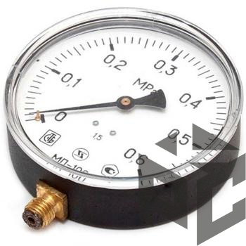 Манометр МП100М 1.0 МПа фото. Манометр МП100М 1.0 МПа оптом и в розницу. Доставка по РФ. Манометр МП100М 1.0 МПа от производителя "Рускон"
