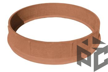 Кольцо колодца полимер Ду750х200мм фото. Кольцо колодца полимер Ду750х200мм оптом и в розницу. Доставка по РФ. Кольцо колодца полимер Ду750х200мм от производителя "Рускон"