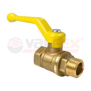 Кран шаровый латунныйVALFEX  11б27п газ ВР/НР Ду 25 (1") Ру 40 рычаг 
