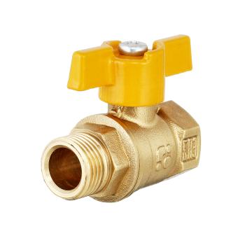 Кран шаровый латунныйБАЗ  11б27п газ ВР/НР Ду 15 (1/2") Ру 40 бабочка  фото. Кран шаровый латунныйБАЗ  11б27п газ ВР/НР Ду 15 (1/2") Ру 40 бабочка  оптом и в розницу. Доставка по РФ. Кран шаровый латунныйБАЗ  11б27п газ ВР/НР Ду 15 (1/2") Ру 40 бабочка  от производителя "Рускон"