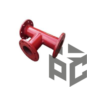 Тройник фланцевый 100х500 Ру10 фото. Тройник фланцевый 100х500 Ру10 оптом и в розницу. Доставка по РФ. Тройник фланцевый 100х500 Ру10 от производителя "Рускон"