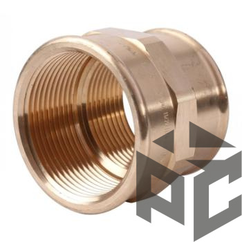 Муфта переходная латунь ВР/ВР Ду 32x40 (1 1/2"х1 1/4") фото. Муфта переходная латунь ВР/ВР Ду 32x40 (1 1/2"х1 1/4") оптом и в розницу. Доставка по РФ. Муфта переходная латунь ВР/ВР Ду 32x40 (1 1/2"х1 1/4") от производителя "Рускон"