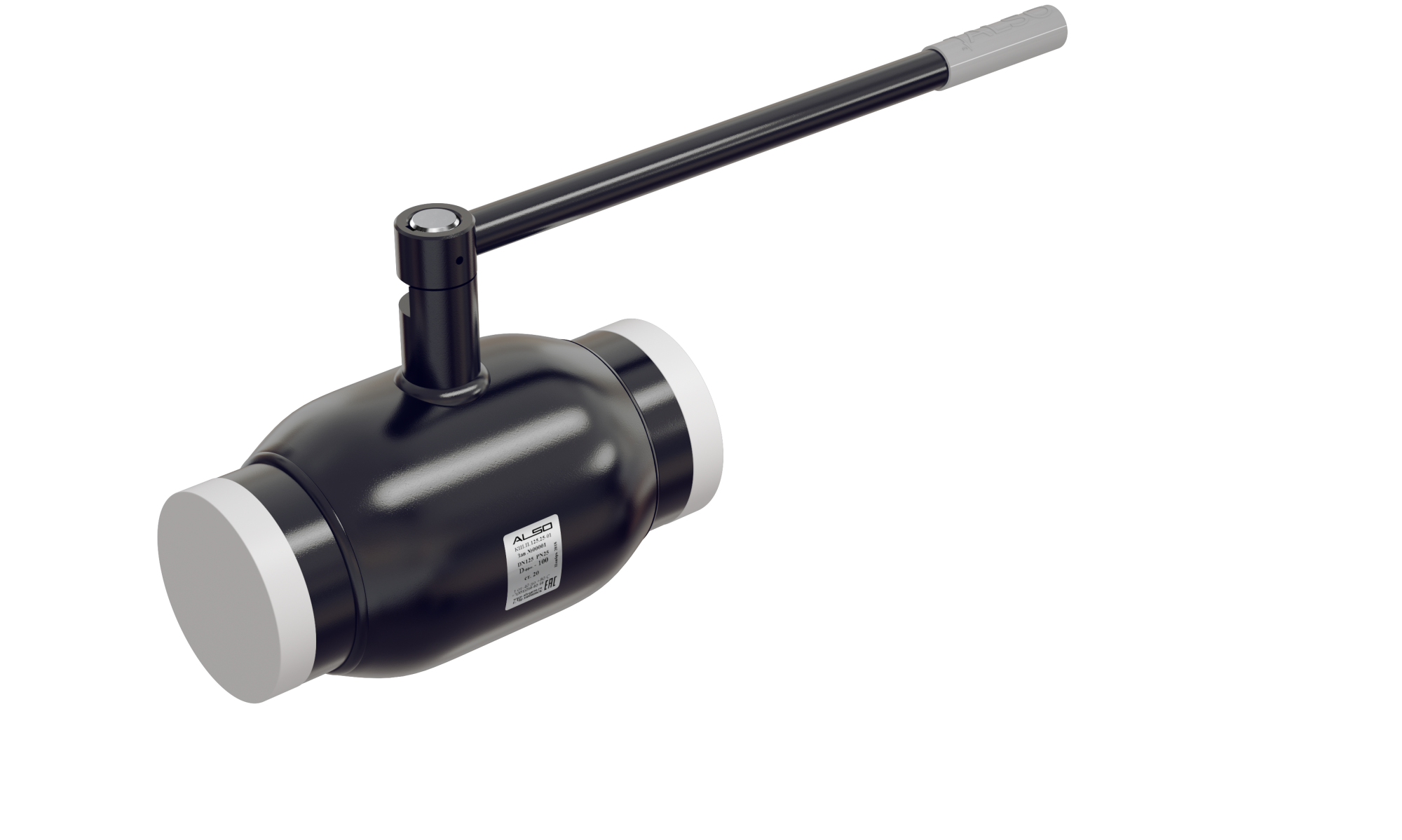 Кран шаровой стальной приварной ALSO КШ.П.  Ду 200 Ру 25