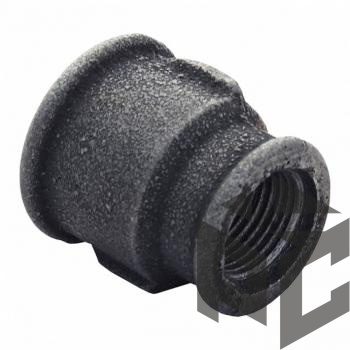 Муфта переходная чугун ВР/ВР Ду 15x20 (1/2"х3/4") фото. Муфта переходная чугун ВР/ВР Ду 15x20 (1/2"х3/4") оптом и в розницу. Доставка по РФ. Муфта переходная чугун ВР/ВР Ду 15x20 (1/2"х3/4") от производителя "Рускон"