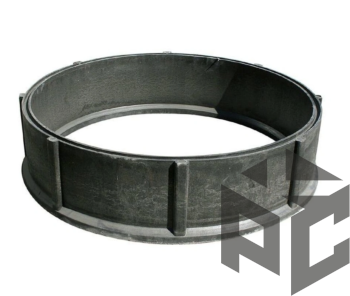 Кольцо колодца полимер-песчаный Ду1000 черный фото. Кольцо колодца полимер-песчаный Ду1000 черный оптом и в розницу. Доставка по РФ. Кольцо колодца полимер-песчаный Ду1000 черный от производителя "Рускон"