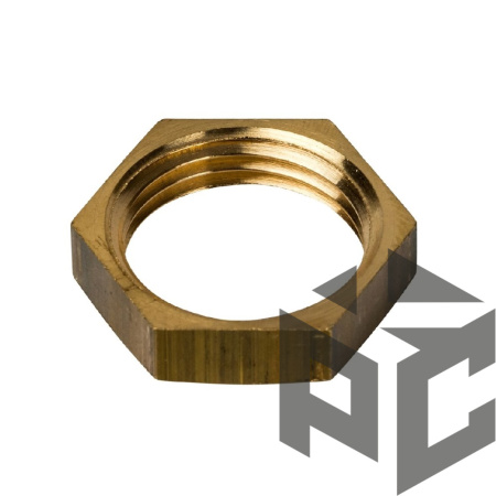 Контргайка латунь ВР Ду 32 (1 1/4") фото. Контргайка латунь ВР Ду 32 (1 1/4") оптом и в розницу. Доставка по РФ. Контргайка латунь ВР Ду 32 (1 1/4") от производителя "Рускон"