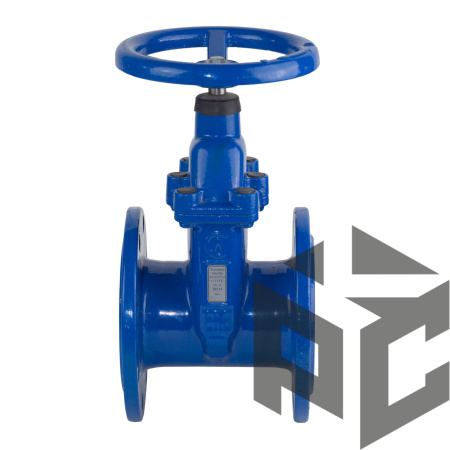 Задвижка чугунная клиновая 30ч39р (типа МЗВ) (аналог МЗВ) Ду 200 Ру 16 фото. Задвижка чугунная клиновая 30ч39р (типа МЗВ) (аналог МЗВ) Ду 200 Ру 16 оптом и в розницу. Доставка по РФ. Задвижка чугунная клиновая 30ч39р (типа МЗВ) (аналог МЗВ) Ду 200 Ру 16 от производителя "Рускон"