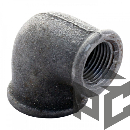 Угольник переходной чугун ВР/ВР Ду 20x25 (3/4"х1") фото. Угольник переходной чугун ВР/ВР Ду 20x25 (3/4"х1") оптом и в розницу. Доставка по РФ. Угольник переходной чугун ВР/ВР Ду 20x25 (3/4"х1") от производителя "Рускон"