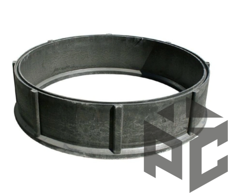 Кольцо колодца полимер-песчаный Ду1000 черный фото. Кольцо колодца полимер-песчаный Ду1000 черный оптом и в розницу. Доставка по РФ. Кольцо колодца полимер-песчаный Ду1000 черный от производителя "Рускон"