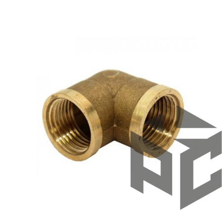 Уголок латунь ВР/ВР Ду 20x25 (3/4"х1") фото. Уголок латунь ВР/ВР Ду 20x25 (3/4"х1") оптом и в розницу. Доставка по РФ. Уголок латунь ВР/ВР Ду 20x25 (3/4"х1") от производителя "Рускон"