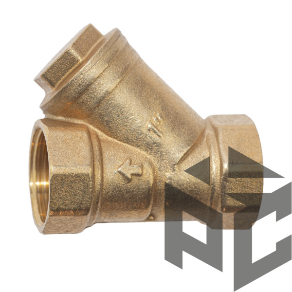 Фильтр сетчатый латунный Ду 15 Ру 16  фото. Фильтр сетчатый латунный Ду 15 Ру 16  оптом и в розницу. Доставка по РФ. Фильтр сетчатый латунный Ду 15 Ру 16  от производителя "Рускон"