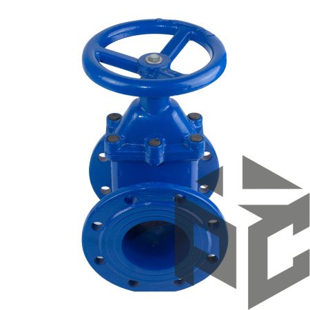 Задвижка чугунная клиновая 30ч39р (типа МЗВ) (аналог МЗВ) Ду 250 Ру 10/16 фото. Задвижка чугунная клиновая 30ч39р (типа МЗВ) (аналог МЗВ) Ду 250 Ру 10/16 оптом и в розницу. Доставка по РФ. Задвижка чугунная клиновая 30ч39р (типа МЗВ) (аналог МЗВ) Ду 250 Ру 10/16 от производителя "Рускон"