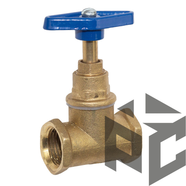 Клапан (вентиль) запорный латунный 15Б3р Ду 32 (1 1/4") Ру 16 фото. Клапан (вентиль) запорный латунный 15Б3р Ду 32 (1 1/4") Ру 16 оптом и в розницу. Доставка по РФ. Клапан (вентиль) запорный латунный 15Б3р Ду 32 (1 1/4") Ру 16 от производителя "Рускон"