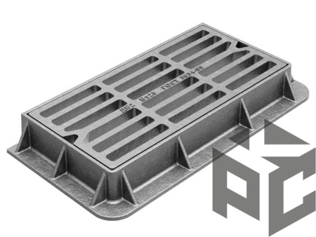 Дождеприемник прямоугольный (ДБ2) B125 940x470х100мм (12.5т) БКМЗ фото. Дождеприемник прямоугольный (ДБ2) B125 940x470х100мм (12.5т) БКМЗ оптом и в розницу. Доставка по РФ. Дождеприемник прямоугольный (ДБ2) B125 940x470х100мм (12.5т) БКМЗ от производителя "Рускон"