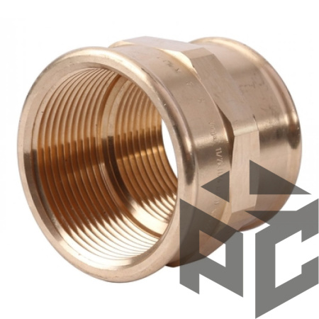 Муфта переходная латунь ВР/ВР Ду 32x40 (1 1/2"х1 1/4") фото. Муфта переходная латунь ВР/ВР Ду 32x40 (1 1/2"х1 1/4") оптом и в розницу. Доставка по РФ. Муфта переходная латунь ВР/ВР Ду 32x40 (1 1/2"х1 1/4") от производителя "Рускон"