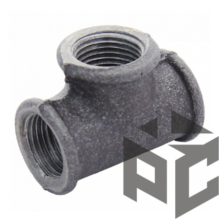 Тройник чугун ВР/ВР/ВР Ду 40 (1 1/2") фото. Тройник чугун ВР/ВР/ВР Ду 40 (1 1/2") оптом и в розницу. Доставка по РФ. Тройник чугун ВР/ВР/ВР Ду 40 (1 1/2") от производителя "Рускон"