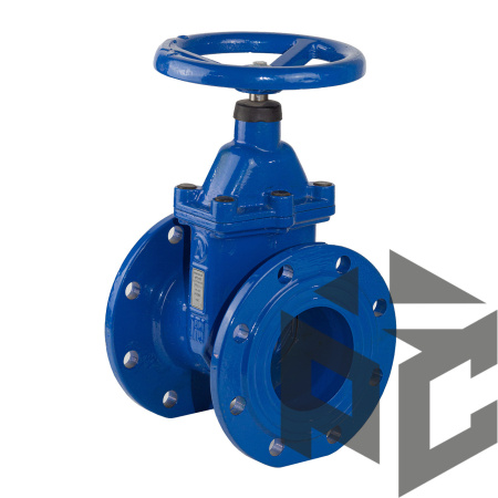 Задвижка чугунная клиновая 30ч39р (типа МЗВ) (аналог МЗВ) Ду 200 Ру 16 фото. Задвижка чугунная клиновая 30ч39р (типа МЗВ) (аналог МЗВ) Ду 200 Ру 16 оптом и в розницу. Доставка по РФ. Задвижка чугунная клиновая 30ч39р (типа МЗВ) (аналог МЗВ) Ду 200 Ру 16 от производителя "Рускон"