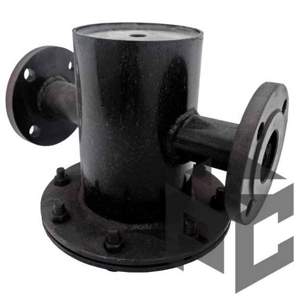 Грязевик вертикальный фланцевый Ду 125 Ру 16 Техкомплект фото. Грязевик вертикальный фланцевый Ду 125 Ру 16 Техкомплект оптом и в розницу. Доставка по РФ. Грязевик вертикальный фланцевый Ду 125 Ру 16 Техкомплект от производителя "Рускон"