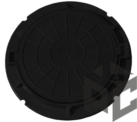 Люк полимер-песчаный Ду750 (1.5т) черный фото. Люк полимер-песчаный Ду750 (1.5т) черный оптом и в розницу. Доставка по РФ. Люк полимер-песчаный Ду750 (1.5т) черный от производителя "Рускон"